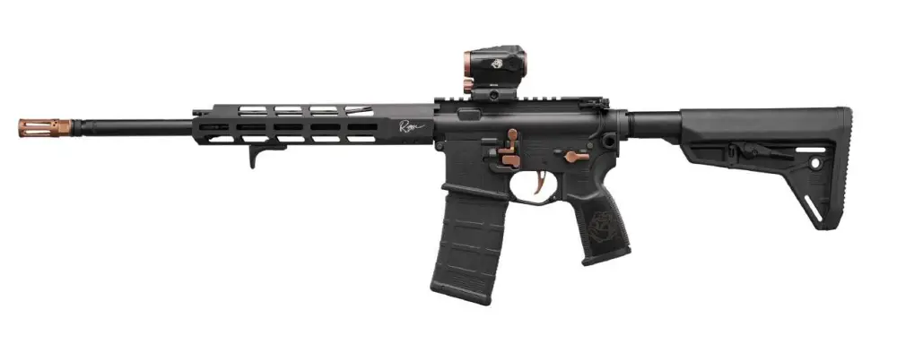 SIG SAUER M400 ROSE 5.56 RIFLE 16" BLACK, ROMEO 5X2, 2-30RD MAGAZINES